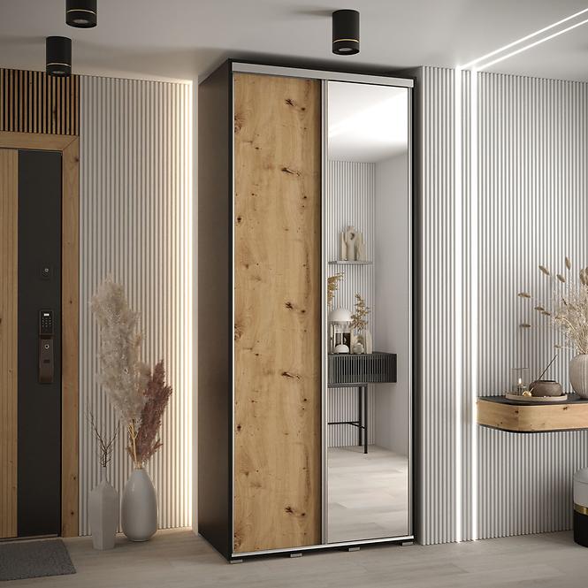 Schrank 45 Canaris 3 130 schwarz/artisan/silver