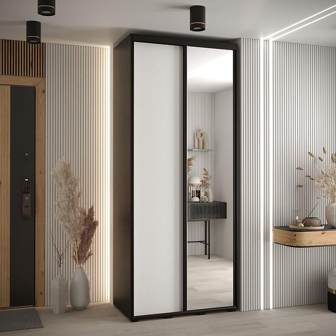 Schrank 45 Canaris 3 130 schwarz/weiß/schwarz