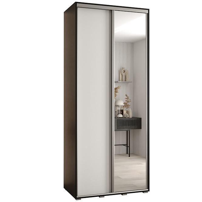 Schrank 45 Canaris 3 130 schwarz/weiß/silver