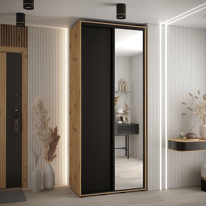 Schrank 45 Canaris 3 140 artisan/schwarz/schwarz