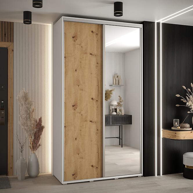 Schrank 45 Canaris 3 140 weiß/artisan/silver