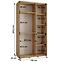 Schrank 45 Canaris 3 140 schwarz/silver,2