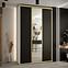 Schrank 45 Canaris 3 150 weiß/schwarz/gold,4