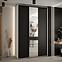 Schrank 45 Canaris 3 160 weiß/schwarz/schwarz,5