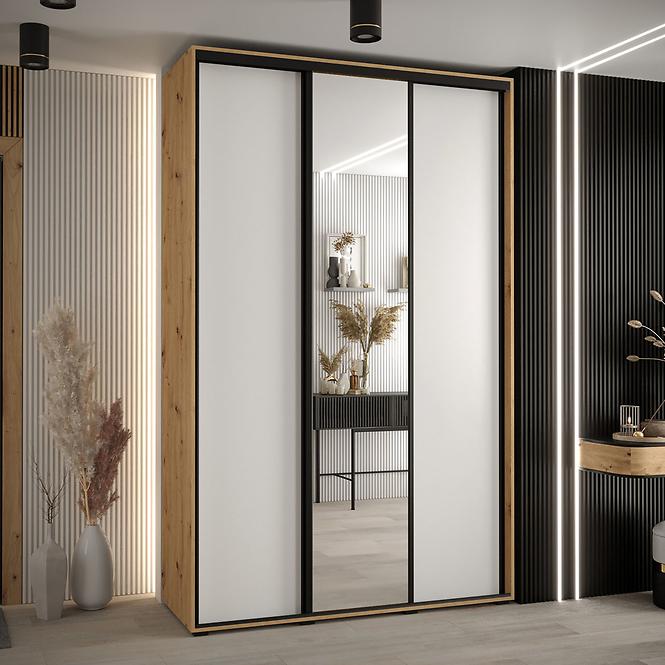 Schrank 45 Canaris 3 170 artisan/weiß/schwarz