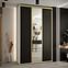 Schrank 45 Canaris 3 170 weiß/schwarz/gold,5