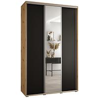 Schrank 45 Canaris 3 180 artisan/schwarz/silver
