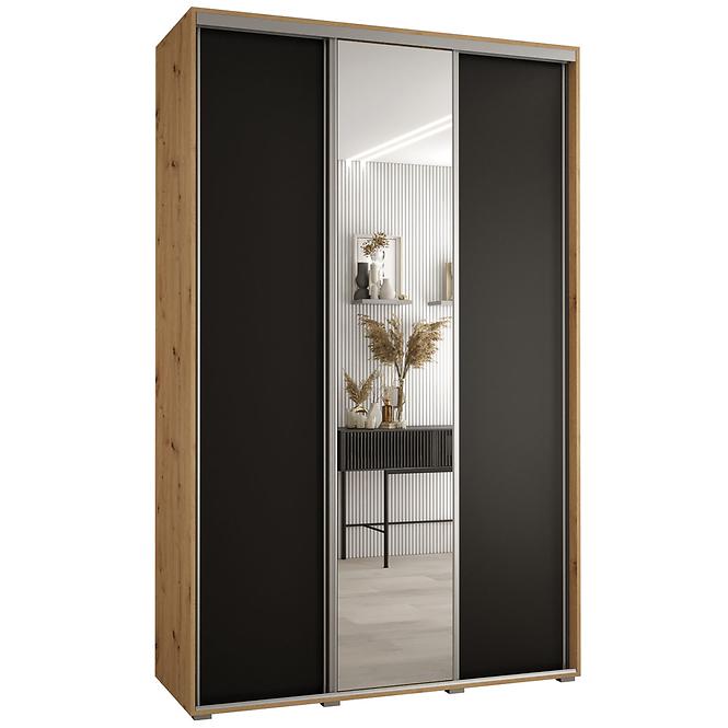 Schrank 45 Canaris 3 180 artisan/schwarz/silver
