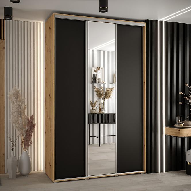 Schrank 45 Canaris 3 180 artisan/schwarz/silver