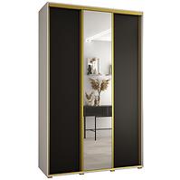 Schrank 45 Canaris 3 180 weiß/schwarz/gold