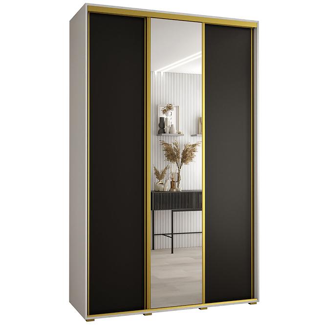 Schrank 45 Canaris 3 180 weiß/schwarz/gold