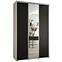 Schrank 45 Canaris 3 180 weiß/schwarz/silver