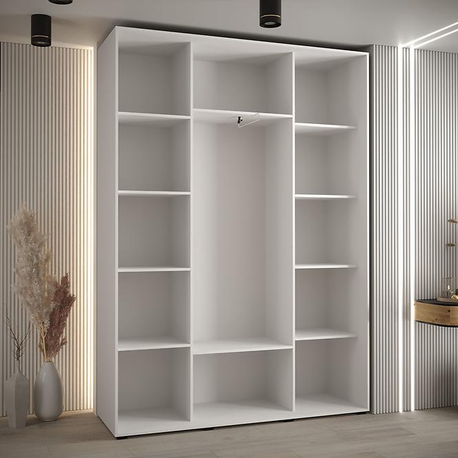 Schrank 45 Canaris 3 180 weiß/gold