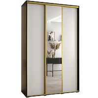 Schrank 45 Canaris 3 180 schwarz/weiß/gold