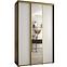 Schrank 45 Canaris 3 180 schwarz/weiß/gold