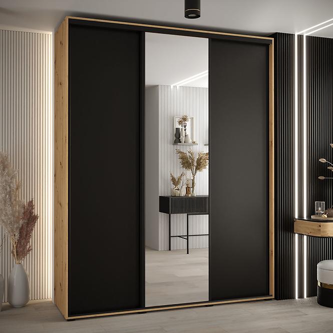 Schrank 45 Canaris 3 190 artisan/schwarz/schwarz