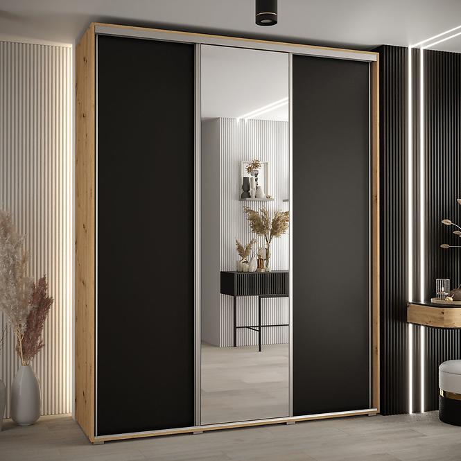 Schrank 45 Canaris 3 190 artisan/schwarz/silver