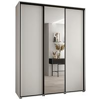Schrank 45 Canaris 3 190 weiß/schwarz