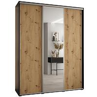 Schrank 45 Canaris 3 190 schwarz/artisan/silver