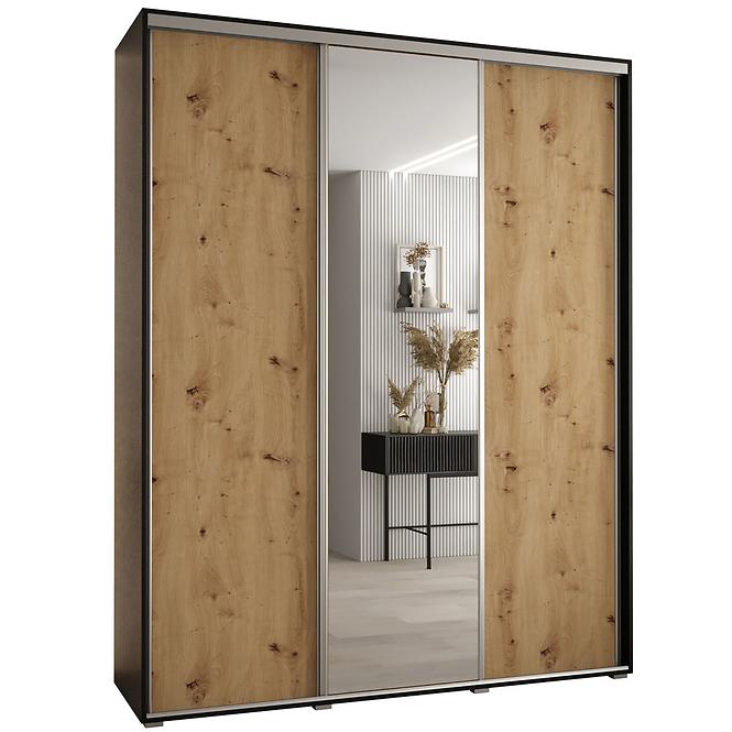 Schrank 45 Canaris 3 190 schwarz/artisan/silver