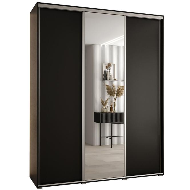 Schrank 45 Canaris 3 190 schwarz/silver