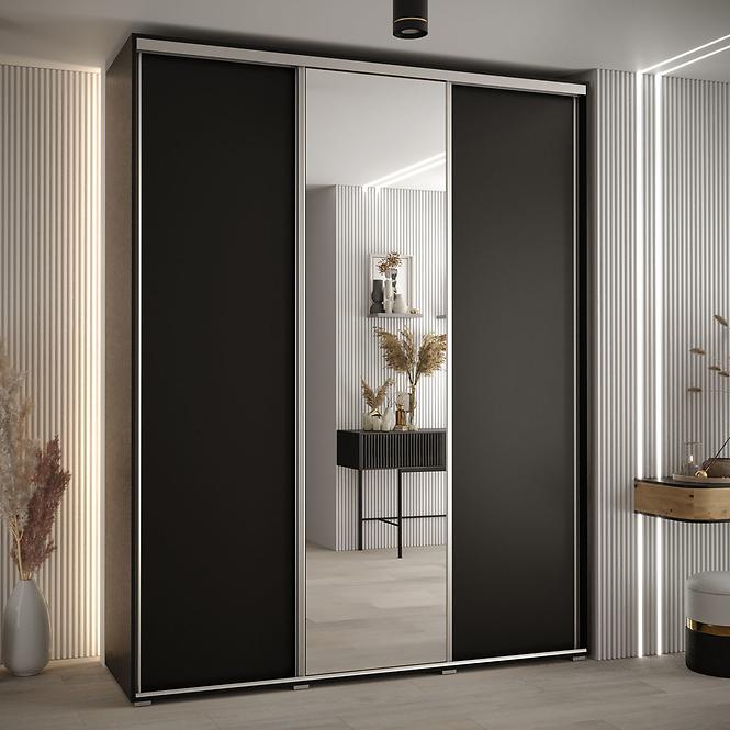 Schrank 45 Canaris 3 190 schwarz/silver