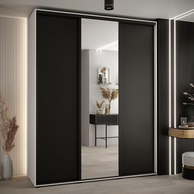 Schrank 45 Canaris 3 200 weiß/schwarz/schwarz