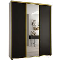 Schrank 45 Canaris 3 200 weiß/schwarz/gold
