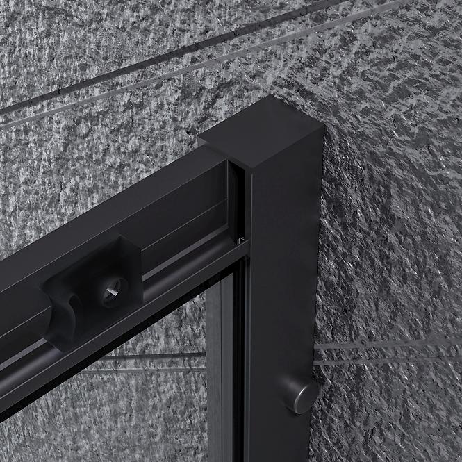 Duschkabine Uni 80x80x185 black
