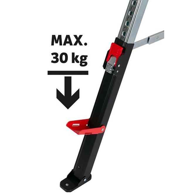 Klappbarer Bau-Sägebock Festa 115x61,5-82 cm max. 590 kg