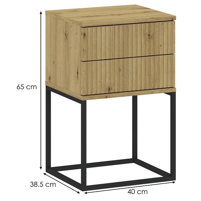 Nachttisch 2S-40 ohne griffe artisan
