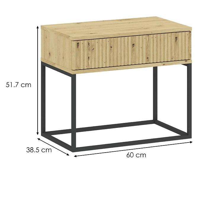 Nachttisch 1S niedriger-60 ohne griffe artisan