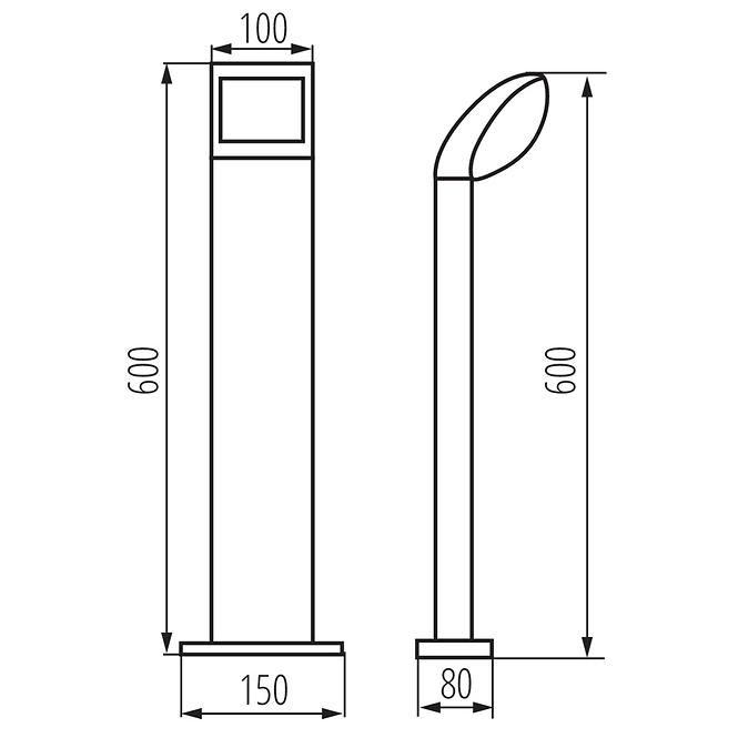 Lampe ABETE 36570 LED 60 GR 