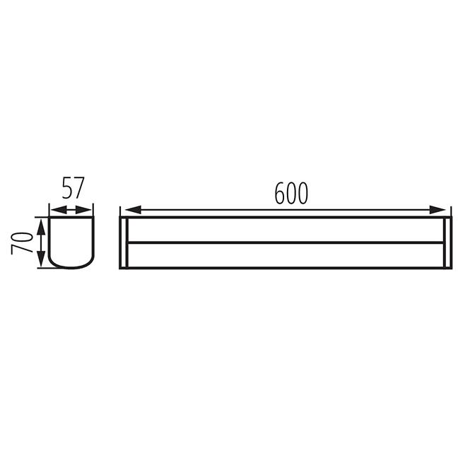 Lampe AKVO 36651 IP44 15W-NW-B S LED,3
