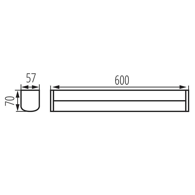 Lampe AKVO 36652 IP44 15W-NW-C S LED