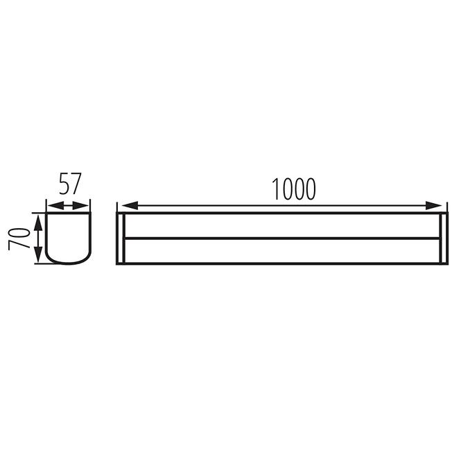 Lampe AKVO 36657 IP44 23W-NW-B S LED,3