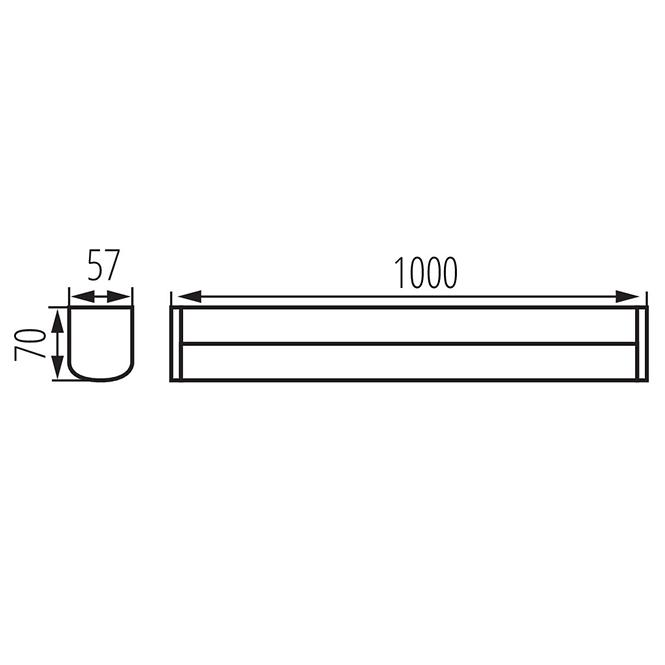 Lampe AKVO 36658 IP44 23W-NW-C S LED,3