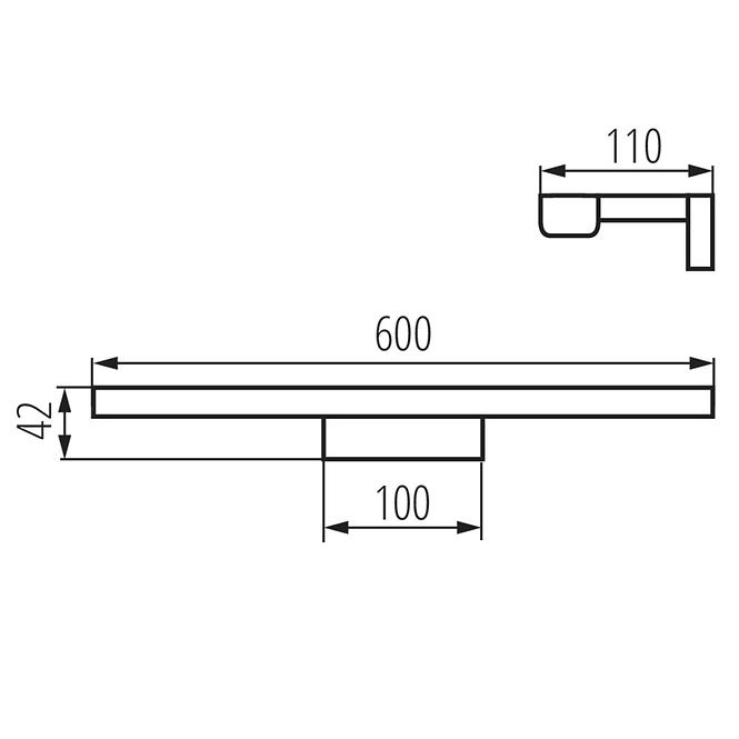 Lampe ASTEN 26687 IP44 12W-NW-B LED LK1
