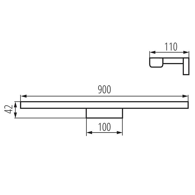 Lampe ASTEN 26688 IP44 15W-NW-W LED LK1,3
