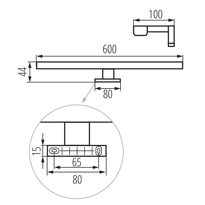 Lampe ASTIM 34934 IP44 12W-NW-W LED LK1,3