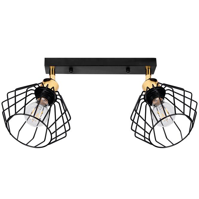 Lampe DEBE 66131 10W E27 BLACK/GOLD LW2,4