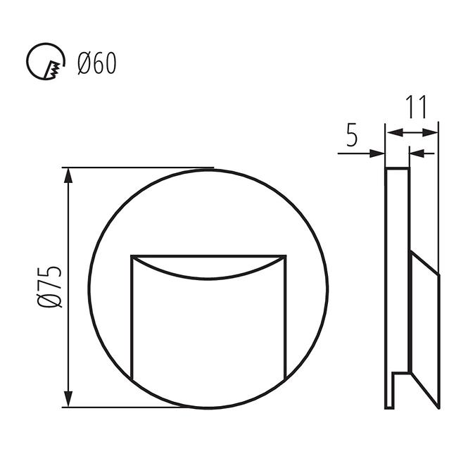 Lampe ERINUS 33335 LED O B-NW,3