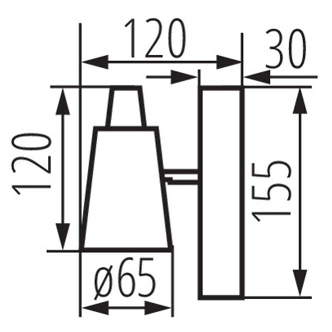Lampe SEMPRA 33091 EL-1I B-SR