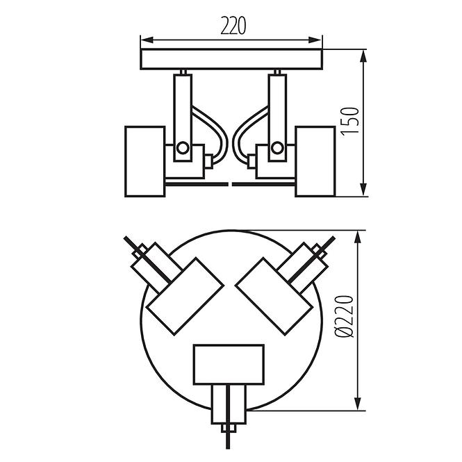 Lampe SONDA II 34927 EL-3O W