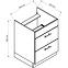 Küchenschrank Denis D60PC S/2 zasl weißer satin matte/weiß,2
