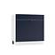 Küchenschrank Adele D80ZL S/1 zasl marineblau matte/weiß