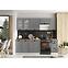 Küchenschrank Adele D60PC S/2 zasl grau matte/weiß,4