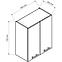 Küchenschrank Denis W60 weißer satin matte/weiß,2