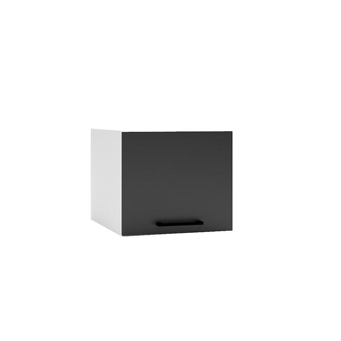 Küchenschrank Denis W40OKGR/560 schwarze matte continental/weiß