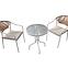 Gartenmöbel-Set Bistro Weiß/Beige